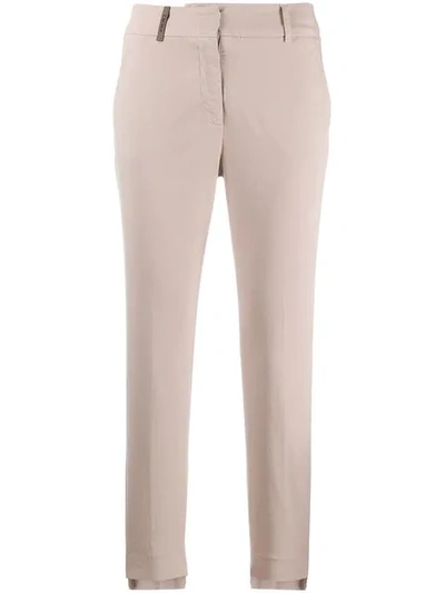 Peserico Skinny Trousers - Neutrals