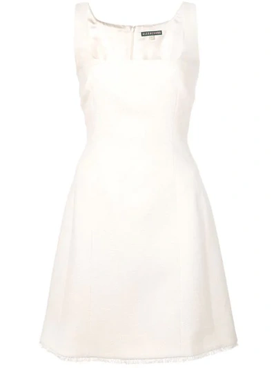 Alexa Chung Square-neck Short Dress - White