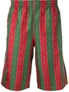 Gucci Striped Chain Shorts - Rot