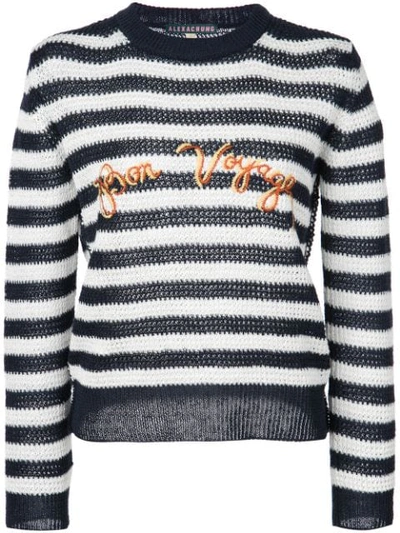 Alexa Chung Bon Voyage Knitted Sweater - Blue