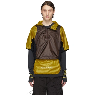 Nike + Gyakusou Transform Convertible Dri-fit Mesh And Ripstop Running Jacket In Yellow