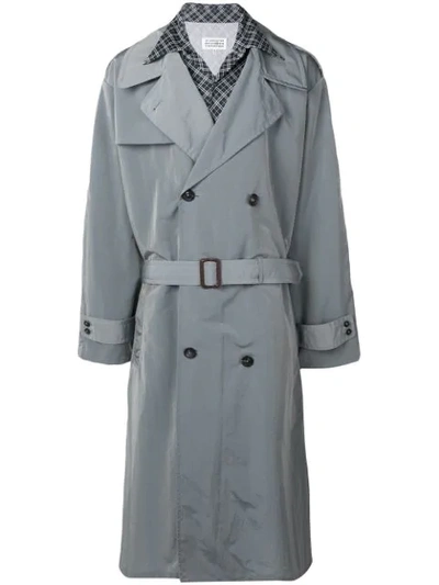 Maison Margiela Combo Tonic Trench Coat In Grey