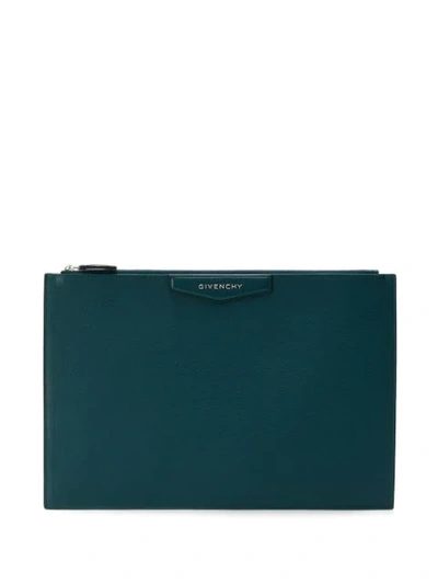 Givenchy Antigona Pouch - Blue In 472 Prussian Blue