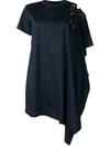 Sacai Asymmetrisches T-shirtkleid - Blau In Blue