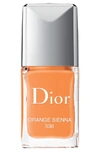 Dior Vernis Gel Shine & Long Wear Nail Lacquer - 536 Orange Sienna