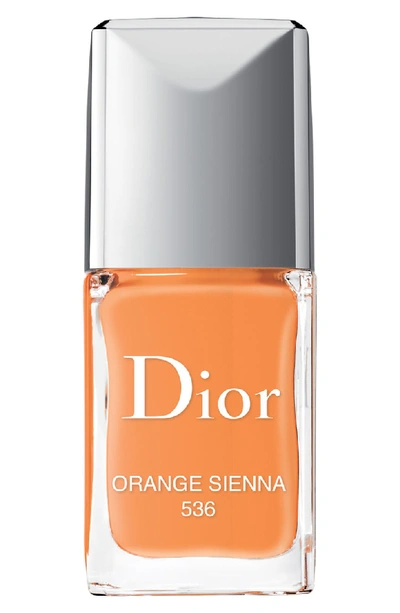 Dior Vernis Gel Shine & Long Wear Nail Lacquer - 536 Orange Sienna