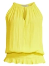Ramy Brook Lauren Sleeveless Top In Neon Yellow