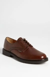 Mephisto 'marlon' Derby In Chestnut Pebble Grain Leather