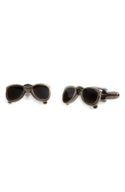 Link Up Sunglasses Cuff Links In Black