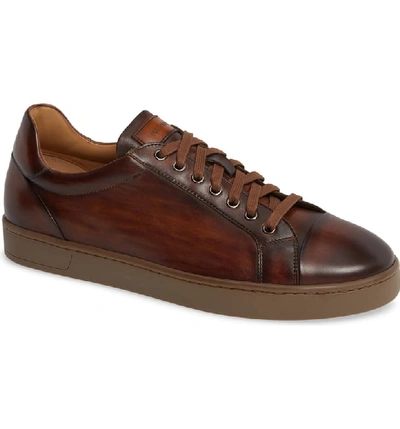 Magnanni Elonso Low Top Sneaker In Tabaco Leather