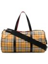 Burberry Large Vintage Check Duffle Bag In Multicolour
