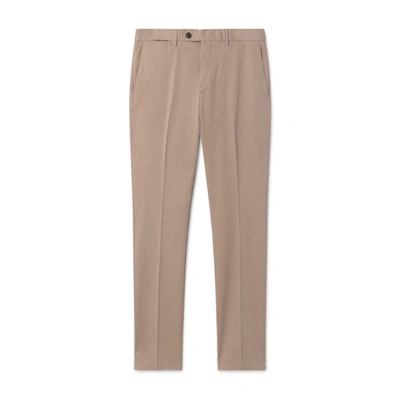 Hackett Trinity Regular Fit Cotton Five Pocket Chino Trousers In Oatmeal