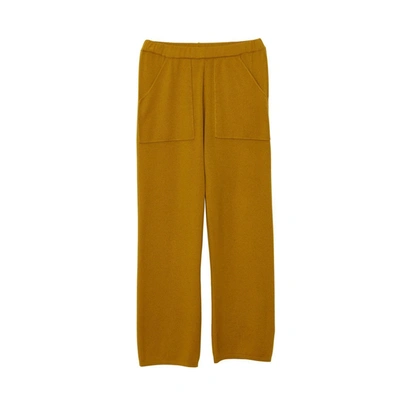 Arela Quinn Cashmere Trousers In Mustard Yellow