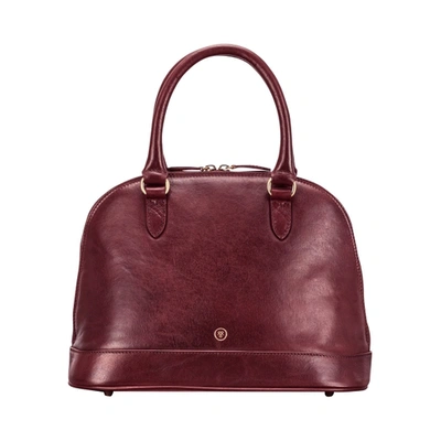 Maxwell Scott Bags Wine Full Grain Leather Women S Classic Handbag