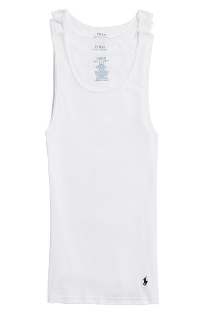 Polo Ralph Lauren Men's Cotton Classic Undershirt Tank Top 3-pk In White