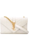 Saint Laurent Small Envelope Bag In White