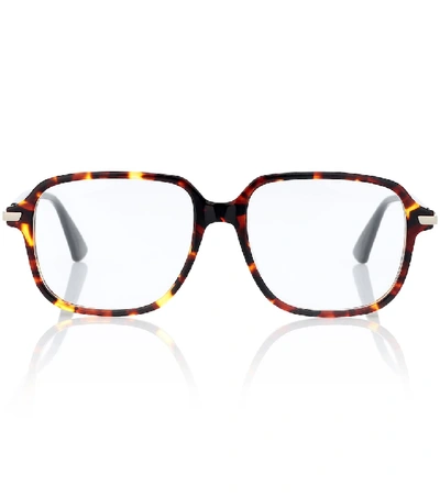 Dior Essence19 Square-frame Acetate Glasses In Brown