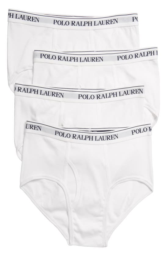 Polo Ralph Lauren Men's Underwear, Classic Cotton Low Rise Brief 4 Pack