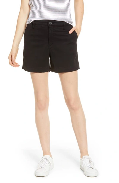 Ag Caden Tailored Trouser Shorts In Super Black