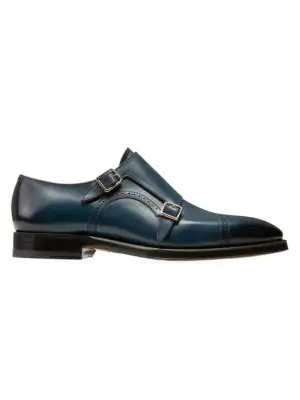 bally double monk strap shoes