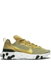 Nike React Element 55 Sneakers In Gold