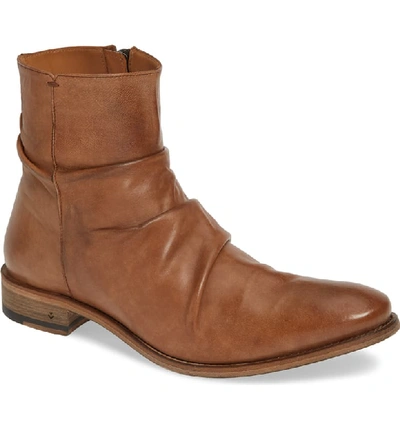 John Varvatos Men's Morrison Sharpei Leather Boots In Wood Brown