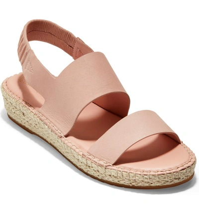 Cole Haan Cloudfeel Leather Espadrille Sandals, Pink