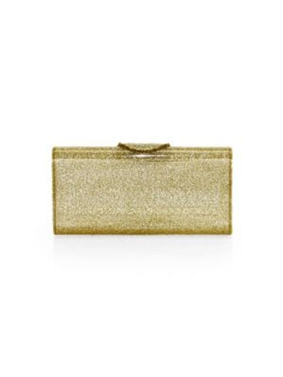 Edie Parker Large Lara Acrylic Clutch In Gold