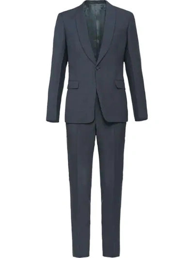 Prada Slim Fit Two-piece Suit In Grey