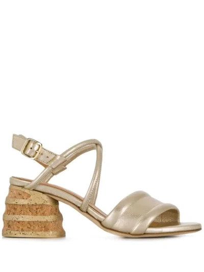 Paloma Barceló Celia Sandals In Gold