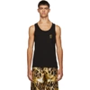 Versace Underwear Black Medusa Tank Top In A008 Black