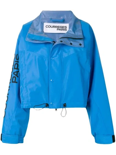 Courrèges Oversized Jacket In 400 Blue