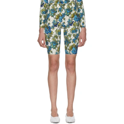 Stella Mccartney Off-white Floral Shorts In 9500 Natura