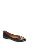 Tory Burch Chelsea Cap Toe Ballet Flat In Perfect Navy/ Perfect Navy