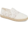 Toms Deconstructed Alpargata Slip-on In Natural Floral Lace Fabric