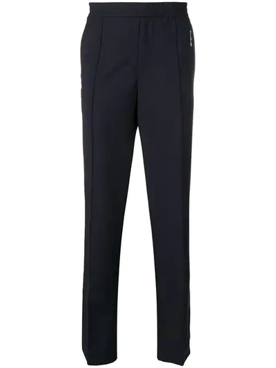 Valentino Vltn Straight Leg Trousers In Blue