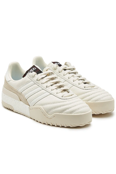 Adidas Originals By Alexander Wang Bball Soccer Sneakers With Leather And  Suede In Beige | ModeSens