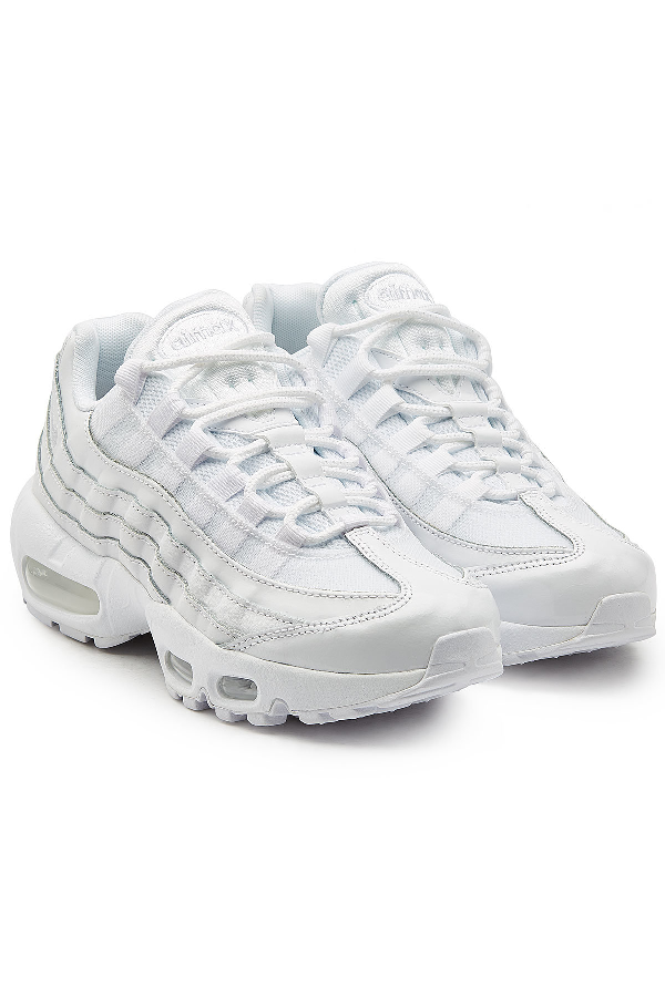 Air Max 95 Sneakers With Mesh in White Air Max 95 Sneakers With Mesh in White