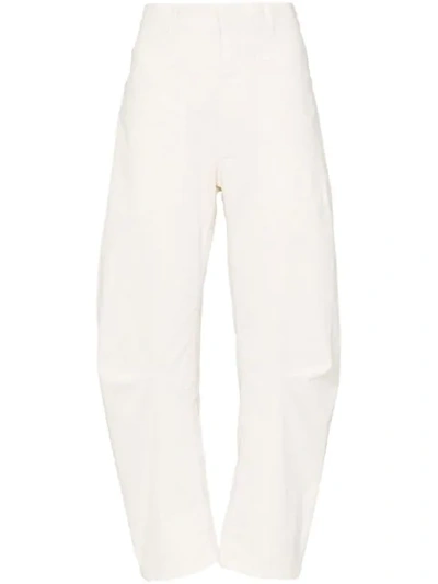 Nili Lotan Drop-crotch Utility Trousers In Neutrals