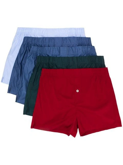 Hamilton And Hare Multipack Boxer Shorts - Blue