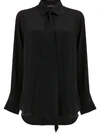 Rokh Tie Detail Shirt - Black