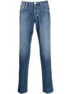 Emporio Armani J00 Slim-fit Jeans In Blue