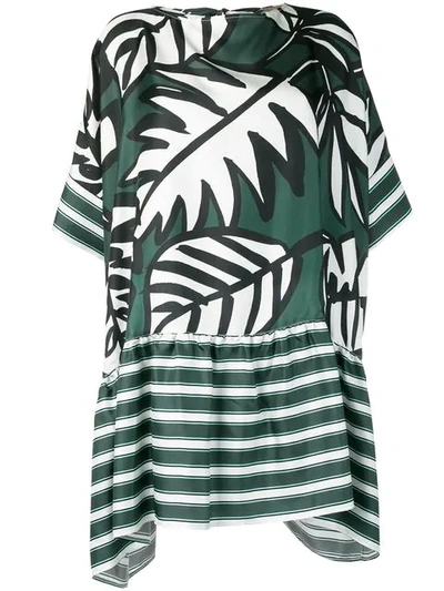 Altea Kleid Mit Blatt-print - Grün In Green