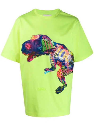 Juunj Graffiti Dinosaur T-shirt In Yellow