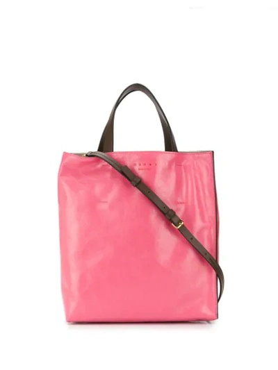 Marni Museo Tote Bag In Red
