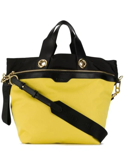 See By Chloé Colour Block Tote Bag In Yellow