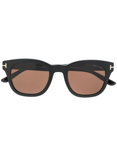 Tom Ford Square Sunglasses In Black