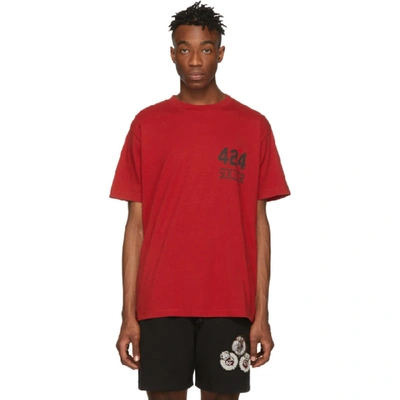 424 Red  Soccer T-shirt