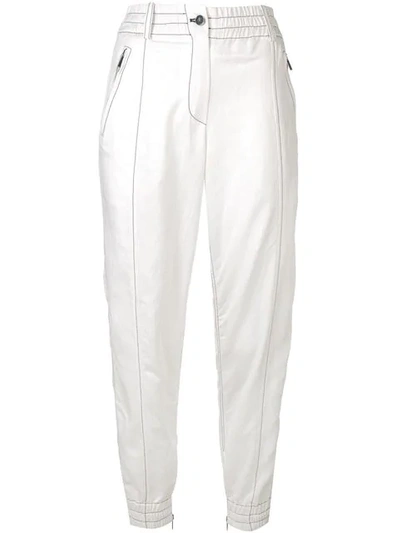 Derek Lam 10 Crosby Linen Utility Jogging Pant In White