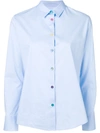 Ps By Paul Smith Ps Paul Smith Multicoloured Button Shirt - Blue